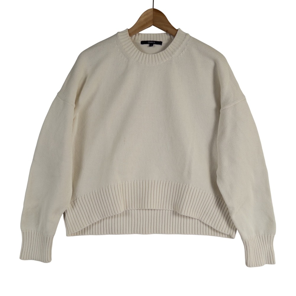 Quince Cream Crew Neck Sweater